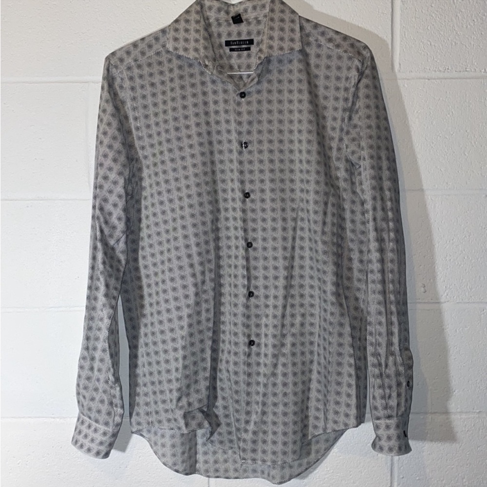 NWOT Van Heusen Slim Fit Button Down Grey Men’s Shirts
